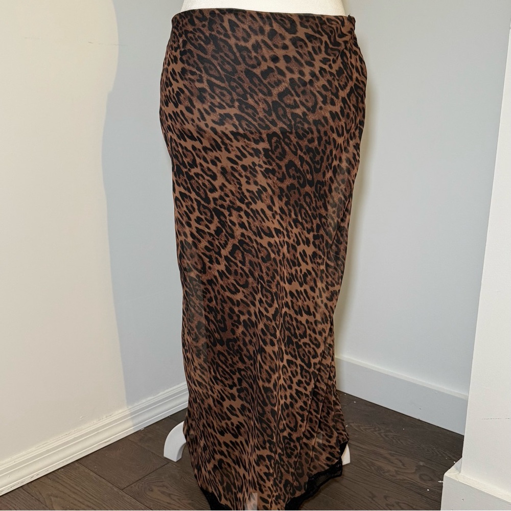 Bella Venice Leopard Maxi Skirt